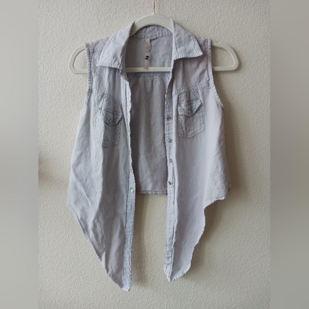 Cotton Blue Jean style Top